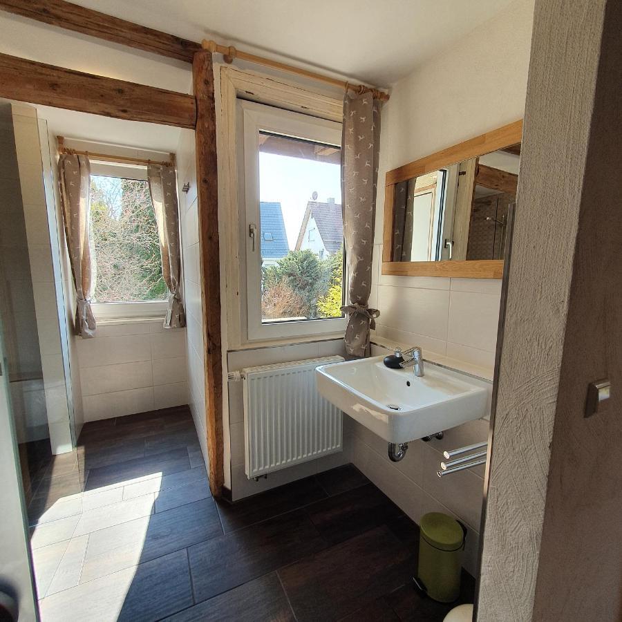 Alte Backstube - Ferienwohnung Huettenstube Und Ferienzimmer Auszeit Erkenbrechtsweiler 외부 사진