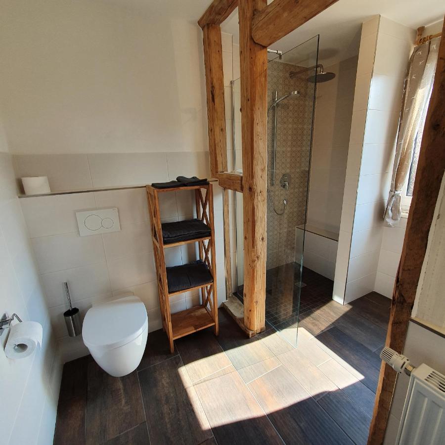 Alte Backstube - Ferienwohnung Huettenstube Und Ferienzimmer Auszeit Erkenbrechtsweiler 외부 사진