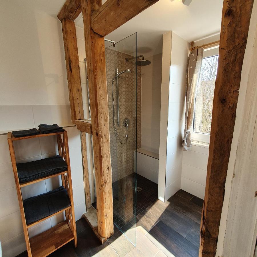Alte Backstube - Ferienwohnung Huettenstube Und Ferienzimmer Auszeit Erkenbrechtsweiler 외부 사진
